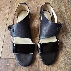 AGL Attilio Giusti Leombruni Black Sandals Size 38.5 (8)
